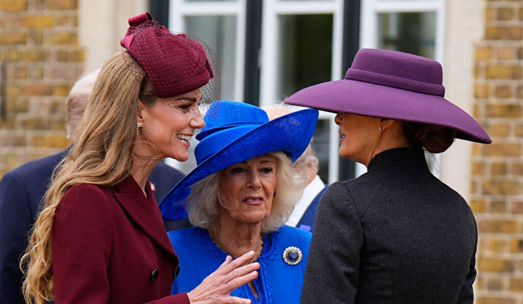 El elegante atuendo de Kate Middleton para recibir a Melania Trump